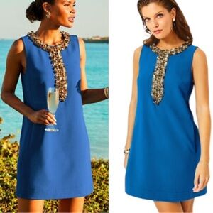 NWT Lilly Pulitzer Edita Embellished Sequin Stretch Mini Dress in Barton Blue  4